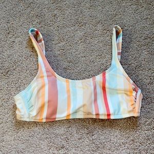multicolored bathing suit top